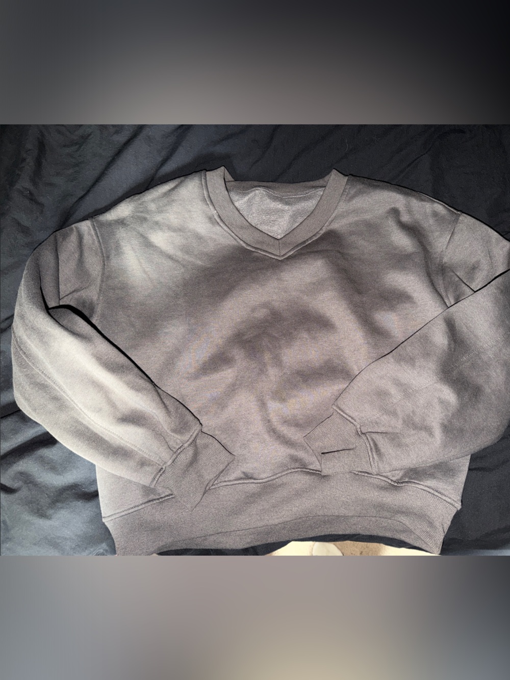 Classic Crewneck Sweatshirt in Charcoal Gray